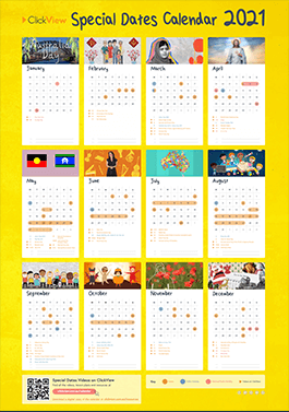 Primary Special Dates Calendar 2021