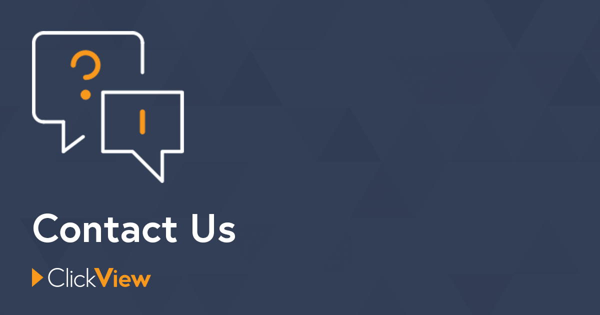 Contact US >> Contact The Clickview Team Today Contact US >> Contact The Clickview Team Today