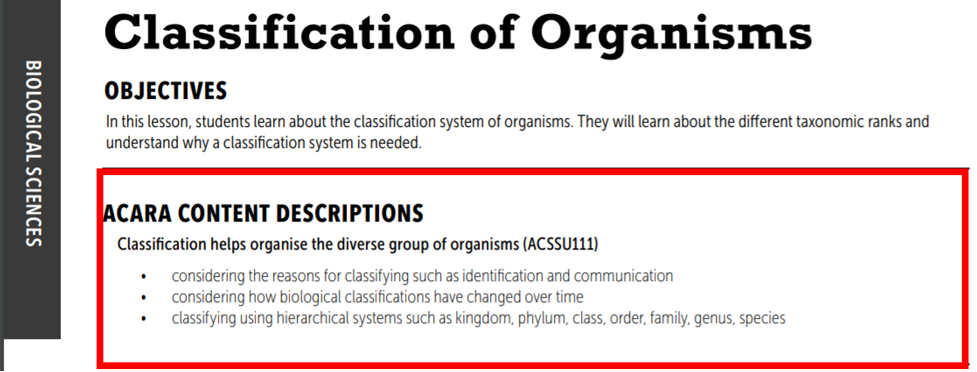 classification-of-organisms-ACARA