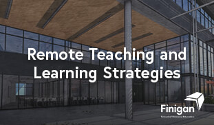 Remote Teaching and Learning Strategies