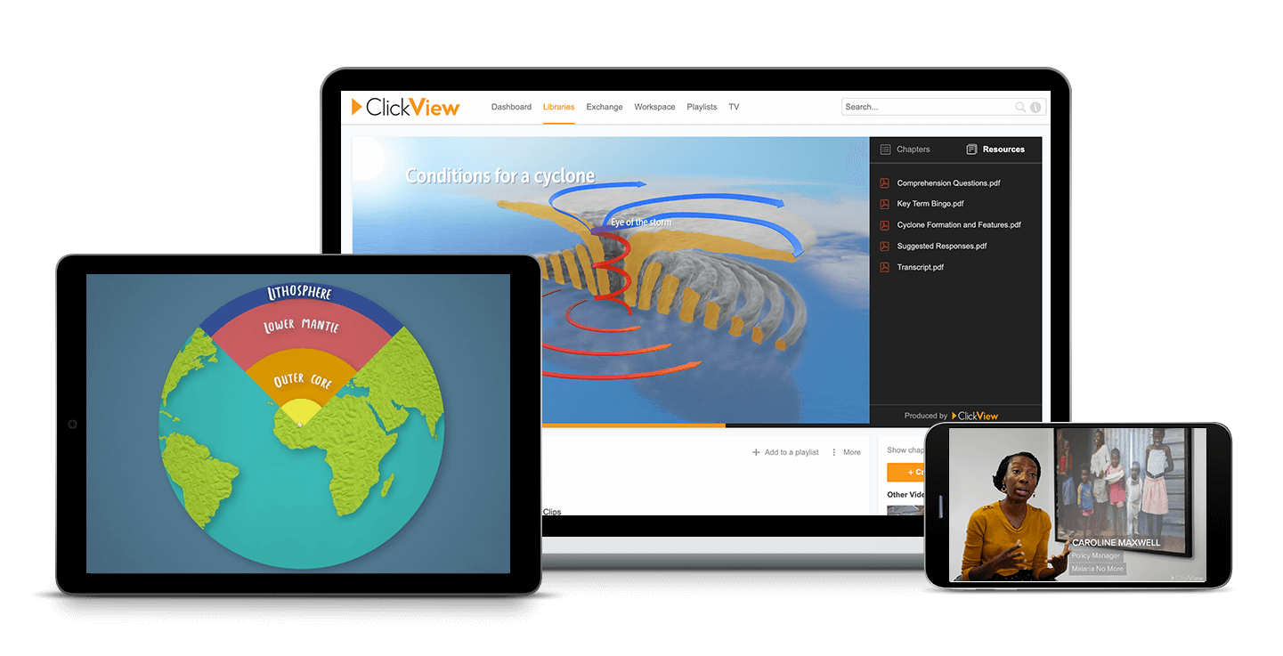 ClickView can be used on multiple devices