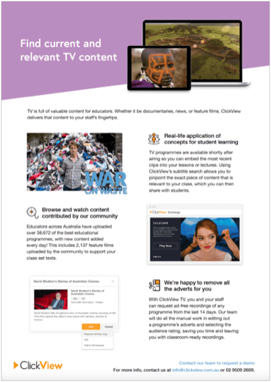 ClickView TV Flyer-image