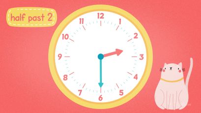Half Past on Analogue Clocks