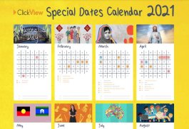 Special Dates Calendar Poster 2021  -image