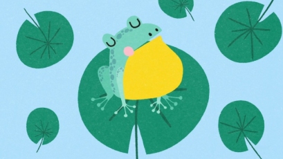 The Calm Frog in the Sunny Pond thumbnail image